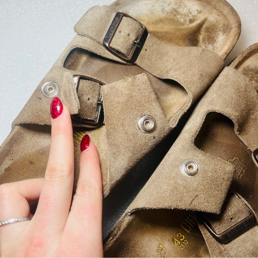 BIRKENSTOCK Arizona suede sandals 43 - Picture 8 of 9